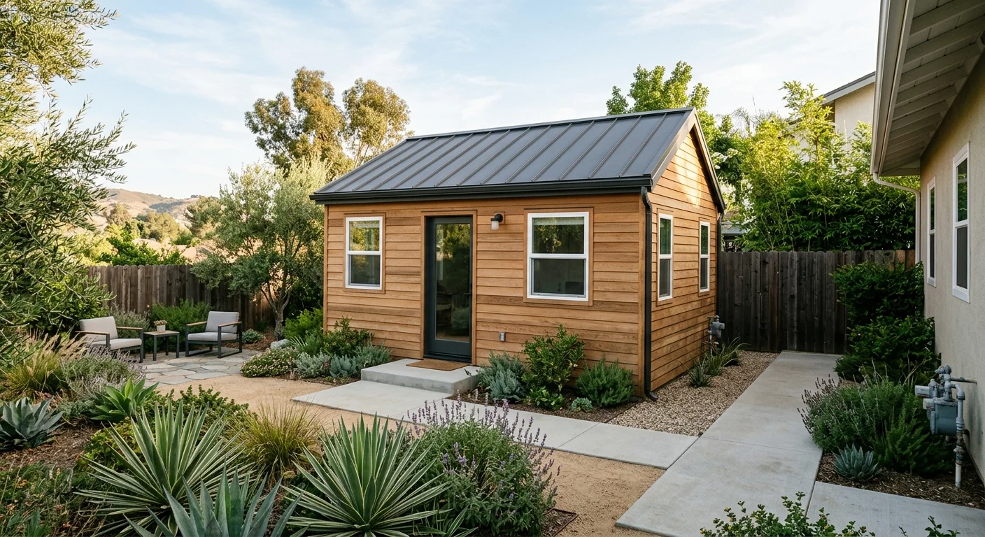 Compact detached ADU with side-yard access in Vista
